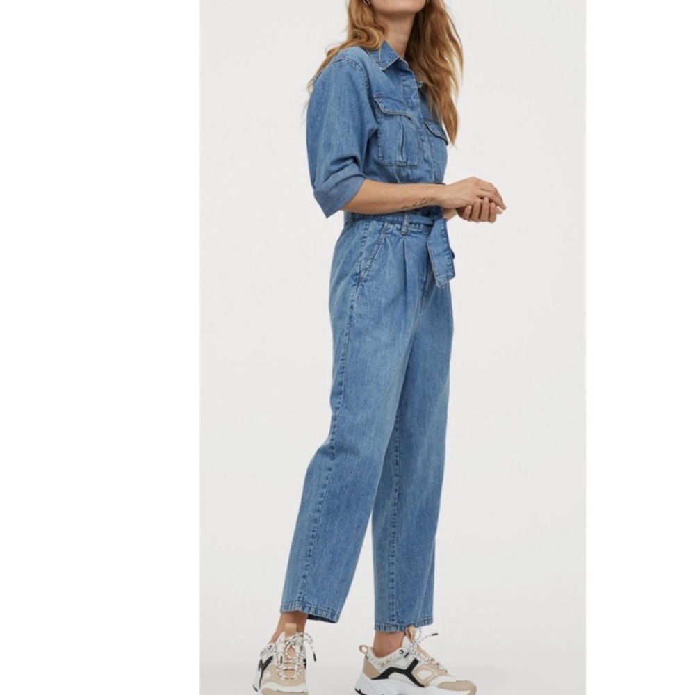 H&M Blue Denim Jumpsuit